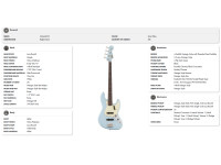 Fender Vintera III Early 60s Jazz Bass Rosewood Fingerboard Sonic Blue Fender Vintera III Early 60s Jazz Bass Rosewood Fingerboard Sonic Blue